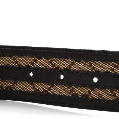 Gucci Monogram Calfskin Lovely Heart GG Belt 90 36 Beige Ebony Testa di Moro 3 of 5