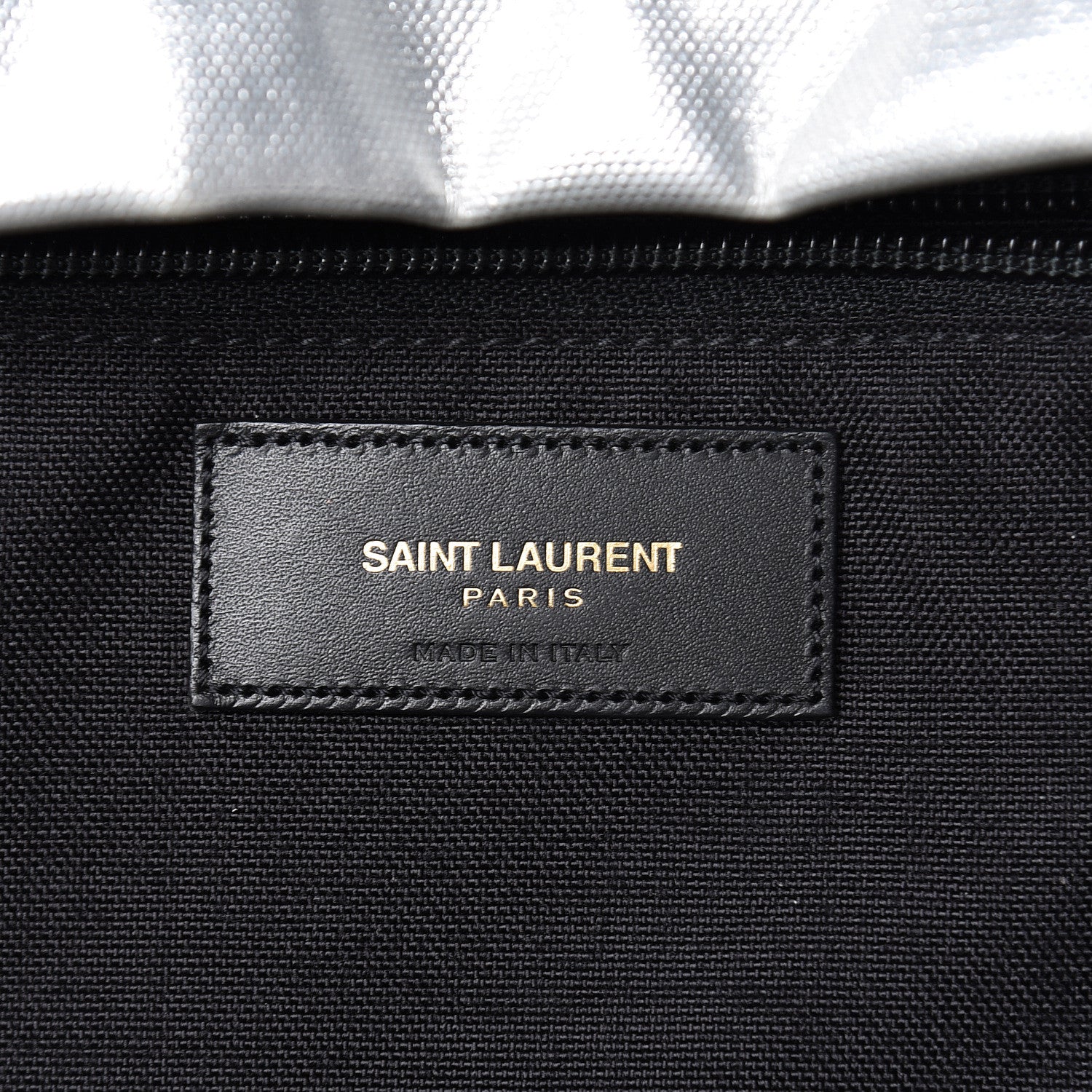 Saint Laurent Nylon Metallic Hunting Backpack Silver 6 of 17