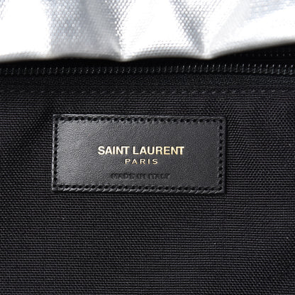 Saint Laurent Nylon Metallic Hunting Backpack Silver 6 of 17