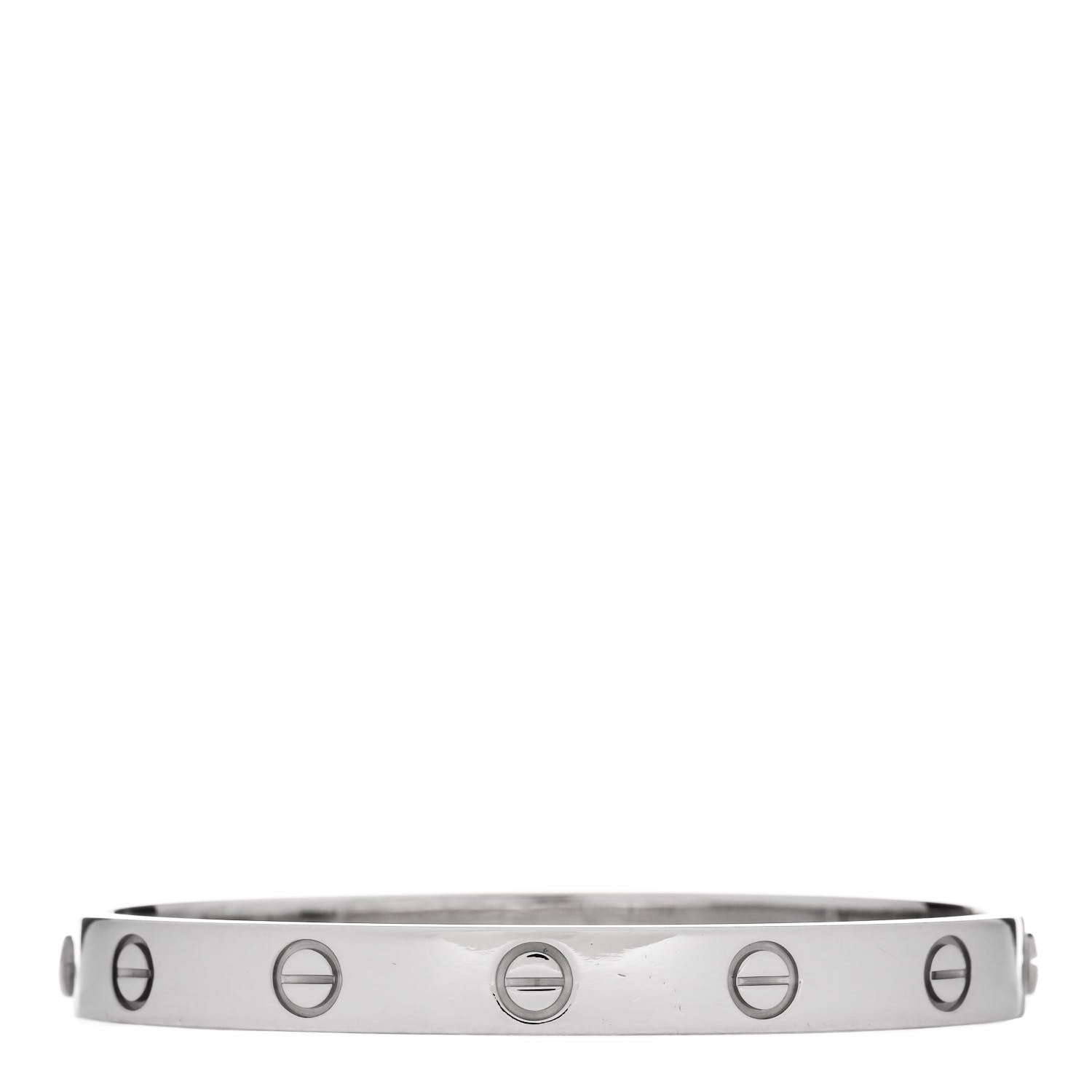 Cartier 18K White Gold LOVE Bracelet 16 2 of 9