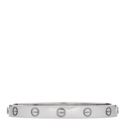 Cartier 18K White Gold LOVE Bracelet 16 2 of 9