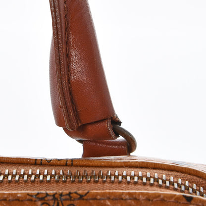 MCM Visetos Mini Boston Bag Cognac 10 of 16