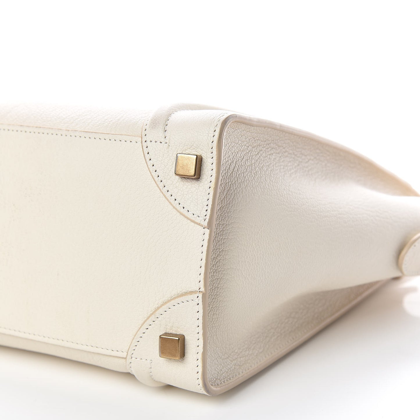 Goatskin Micro Luggage White