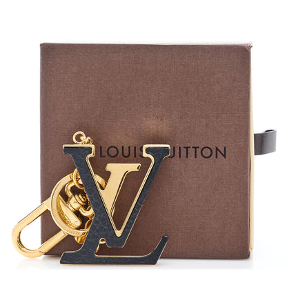 Louis Vuitton Metal Taurillon LV Capucines Bag Charm Key Holder Black 7 of 7