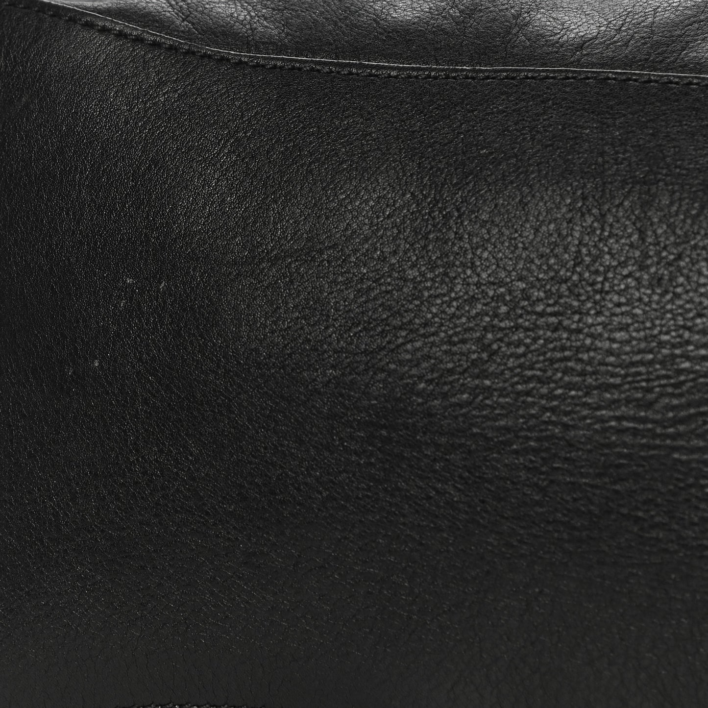 Soft Calf Pleated Tote Black