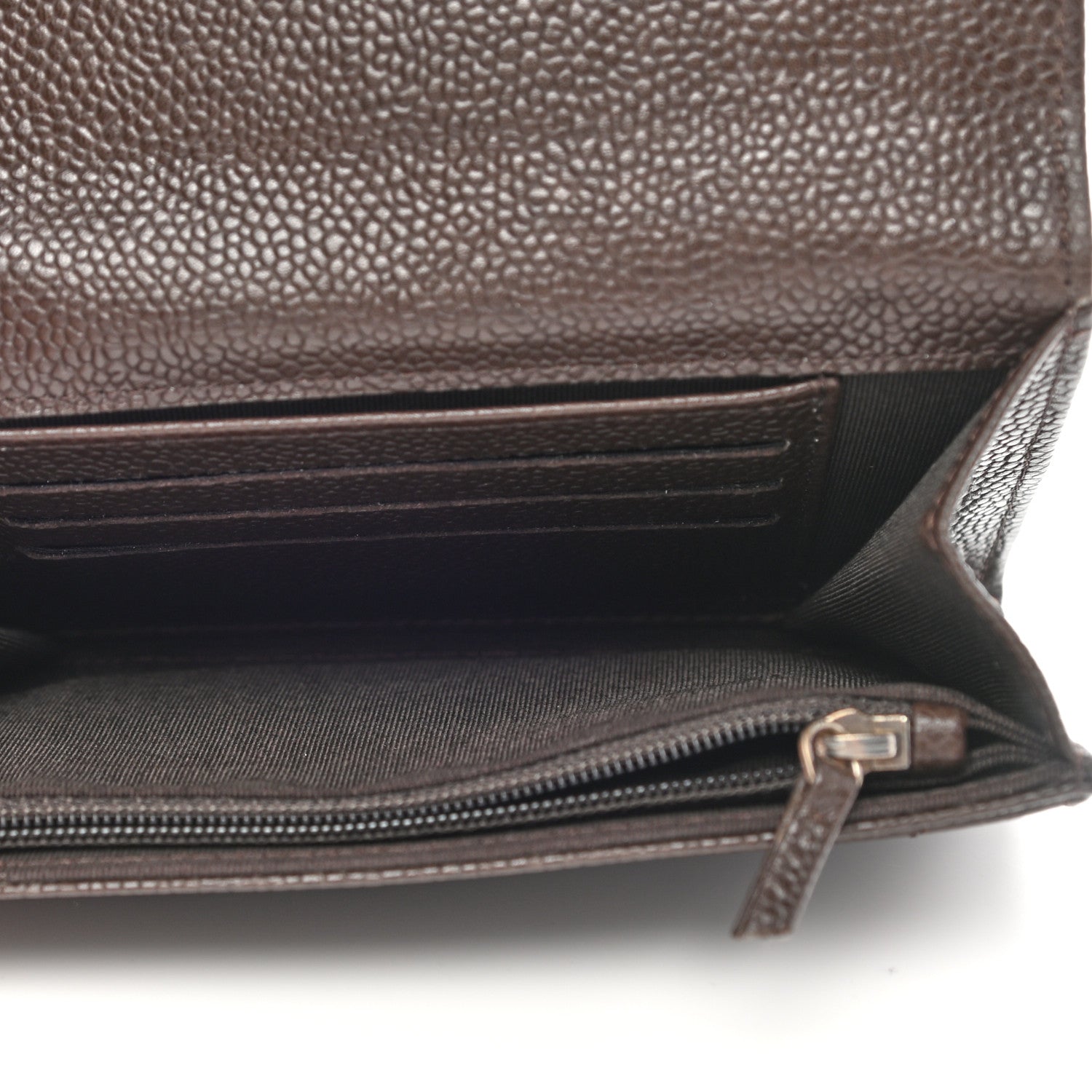 Chanel Caviar Quilted Small Flap Wallet Brown 5 of 8