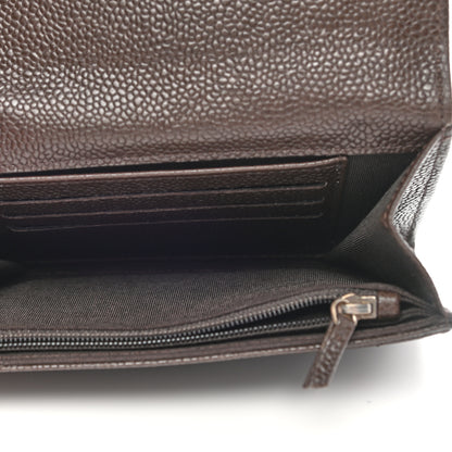 Chanel Caviar Quilted Small Flap Wallet Brown 5 of 8