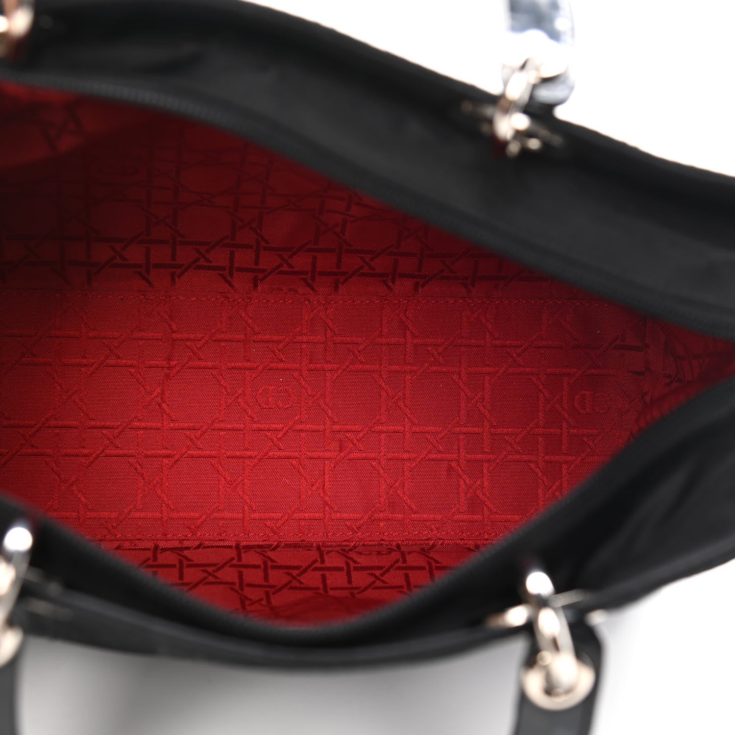 Christian Dior Nylon Cannage Large Lady Dior Black 4 of 10