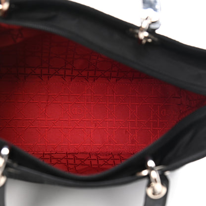 Christian Dior Nylon Cannage Large Lady Dior Black 4 of 10