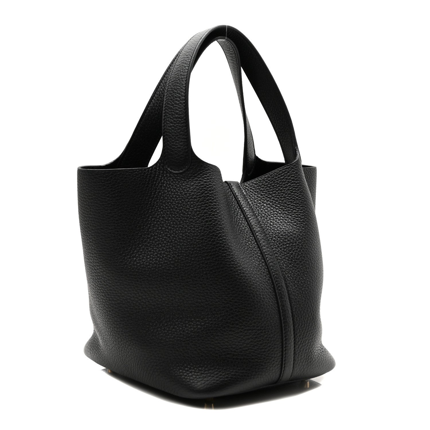 Hermes Taurillon Clemence Picotin Lock 22 MM Black 3 of 9