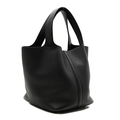 Hermes Taurillon Clemence Picotin Lock 22 MM Black 3 of 9