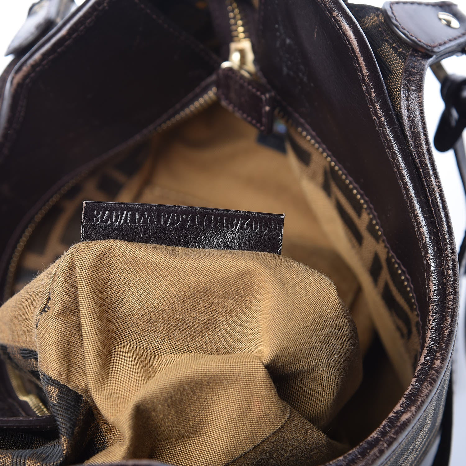 Fendi Zucca Small Chef Shopping Tote Tobacco Moro 7 of 24