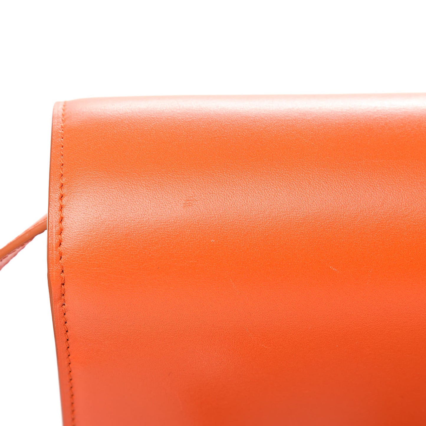 Box Calfskin Small Classic Box Flap Bag Orange