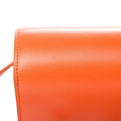Celine Box Calfskin Small Classic Box Flap Bag Orange 12 of 12