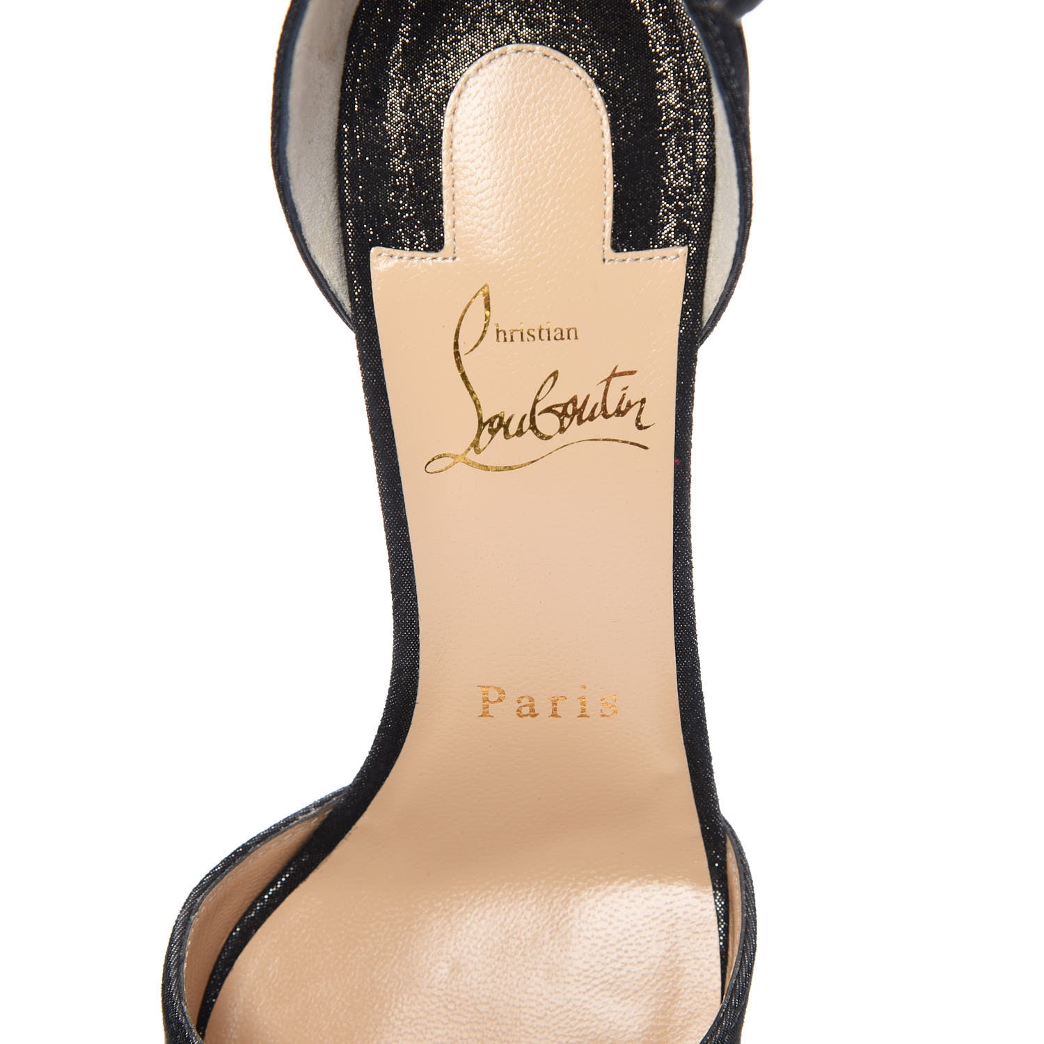 Christian Louboutin Suede Kid Uptown Double 85 Pumps 36.5 Black 5 of 8