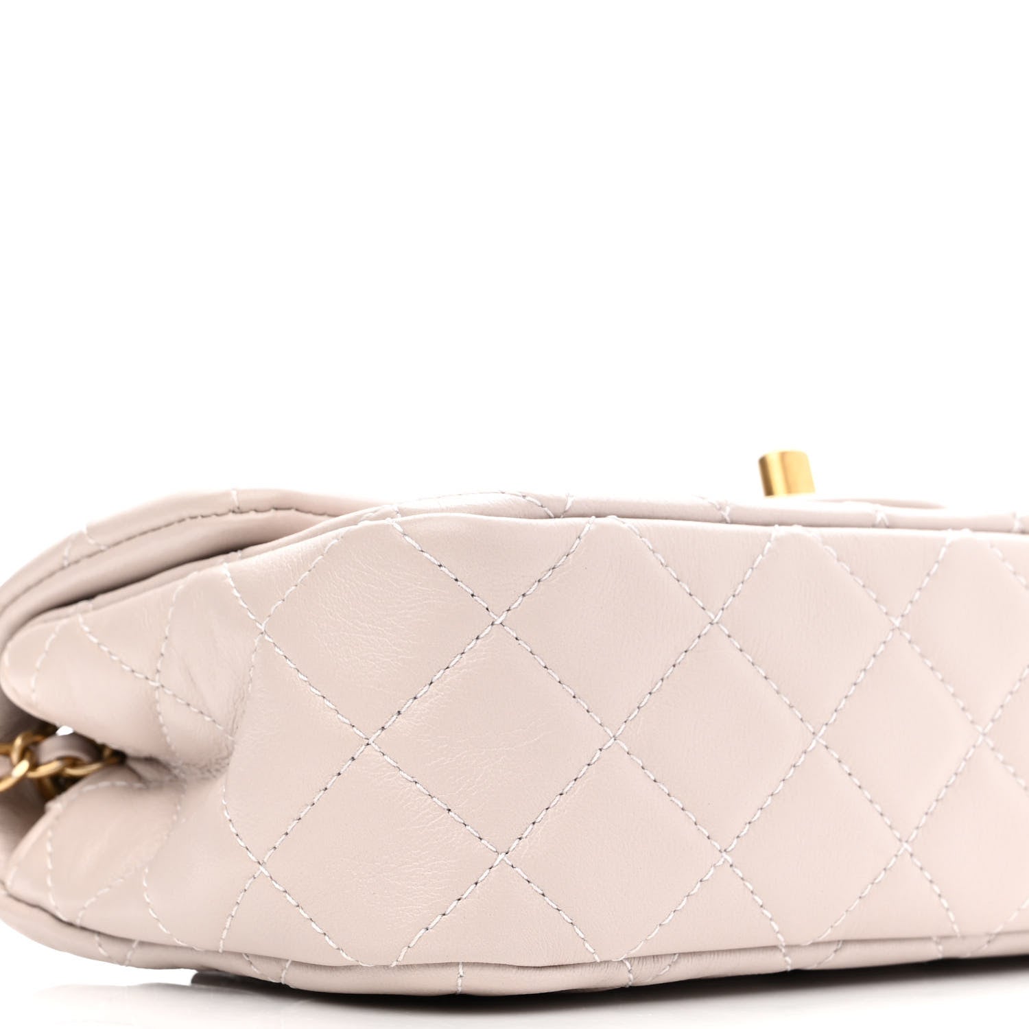 Chanel Lambskin Quilted Mini Rectangular Pearl Crush Flap Light Purple 8 of 9