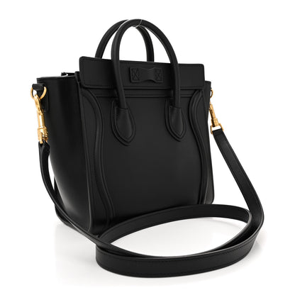 Celine Smooth Calfskin Nano Luggage Black 3 of 12
