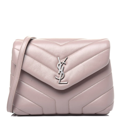 Saint Laurent Calfskin Y Quilted Monogram Toy Loulou Crossbody Bag Light Natural 1 of 14