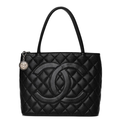 Chanel Caviar Quilted Medallion Tote Black 1 of 15