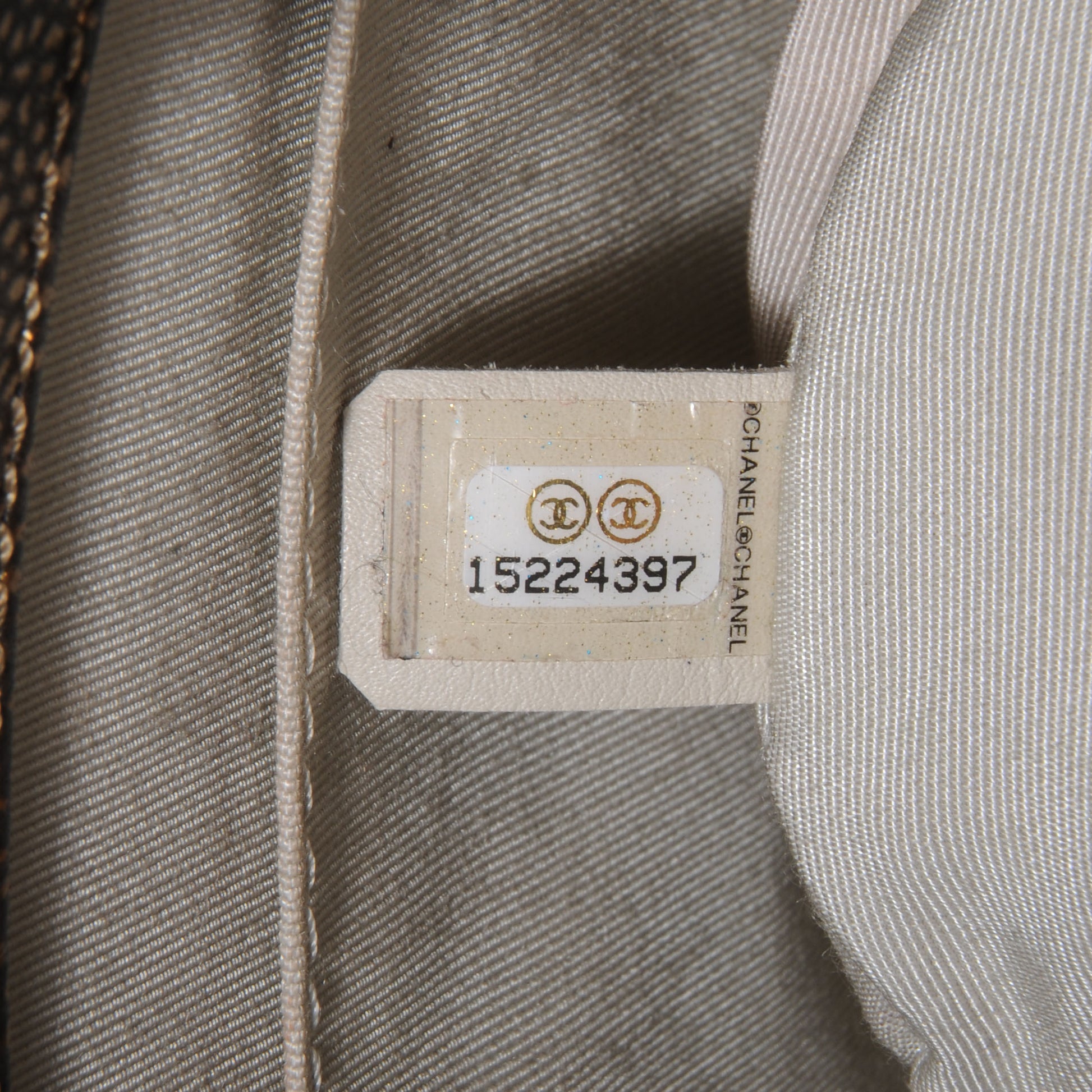 Chanel Metallic Caviar Grand Shopping Tote GST Bronze 7 of 7