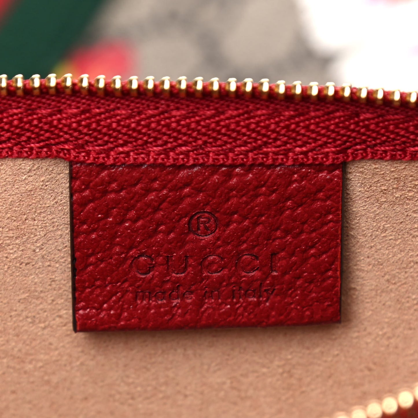GG Supreme Monogram Flora Web Large Ophidia Tote Red