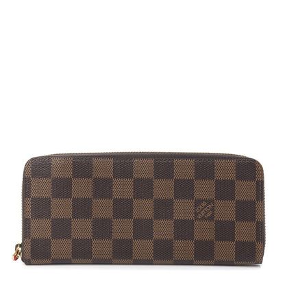 Louis Vuitton Damier Ebene Clemence Wallet Cherry 1 of 7