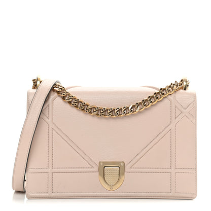 Christian Dior Grained Calfskin Medium Diorama Flap Bag Rose Poudre 1 of 18