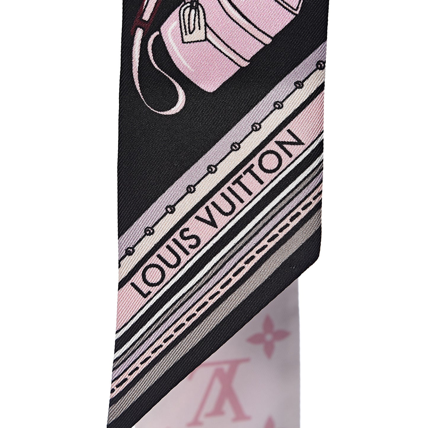 Silk Monogram Essentials LV BB Bandeau Light Pink