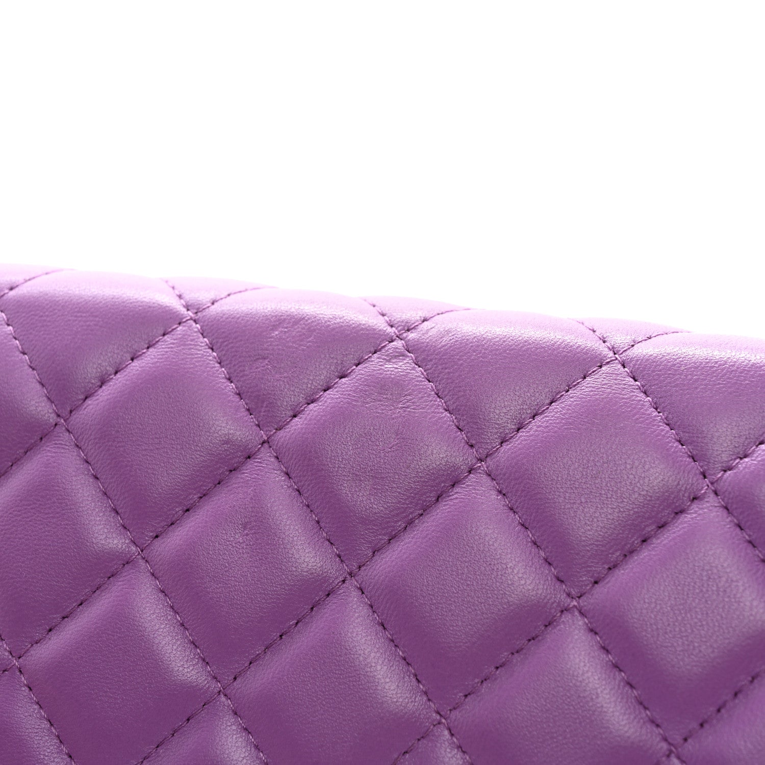 Chanel Lambskin Quilted Wallet On Chain WOC Purple 12 of 12