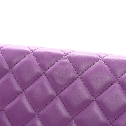 Chanel Lambskin Quilted Wallet On Chain WOC Purple 12 of 12