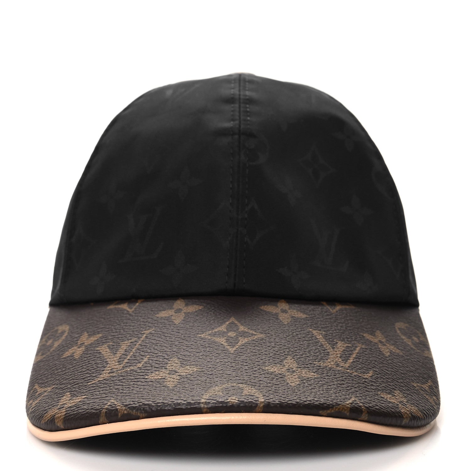 Louis Vuitton Polyester Silk Monogram LV Get Ready Cap M Black 3 of 8