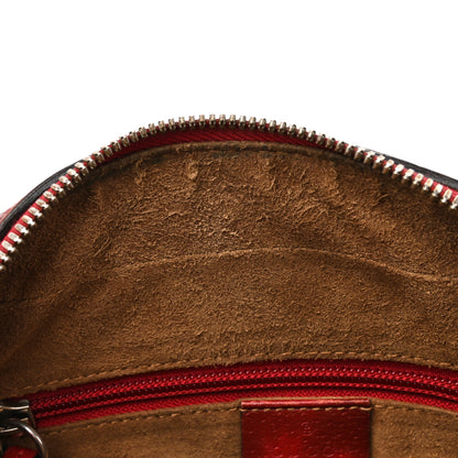 Gucci GG Supreme Monogram Tian Web Camera Bag Beige Multicolor Red 11 of 19