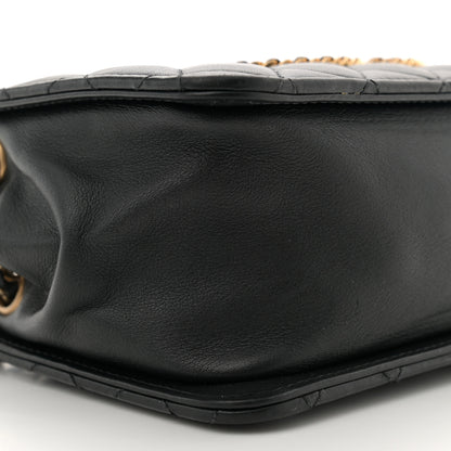 Chanel Calfskin Quilted Small CC Chain Accordion Tote Black 9 of 12
