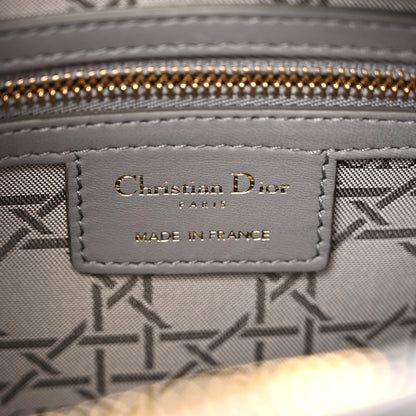 Christian Dior Lambskin Cannage Medium Lady Dior Grey 6 of 13