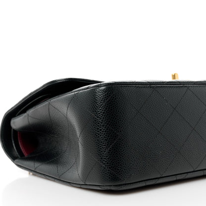 Chanel Caviar Quilted Jumbo Double Flap Black 10 of 12