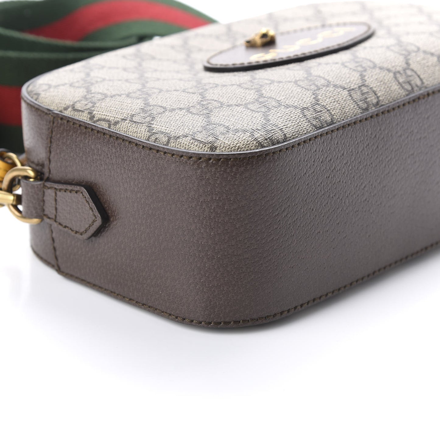 GG Supreme Monogram Web Neo Vintage Shoulder Bag Beige New Acero Crop