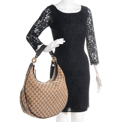 Gucci Monogram GG Twins Large Hobo Dark Brown 2 of 7