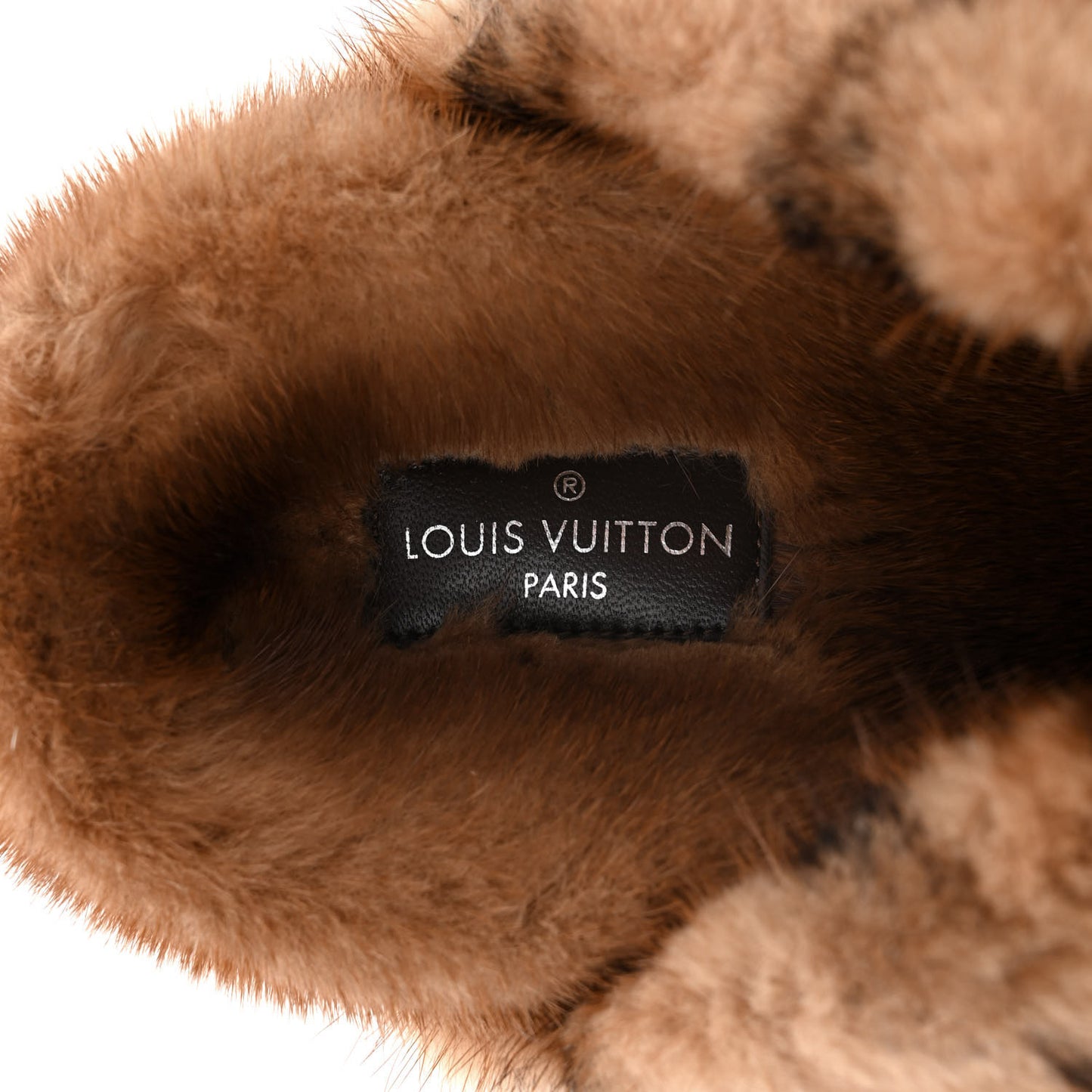 Mink Fur Bom Dia Slippers 36 Cognac