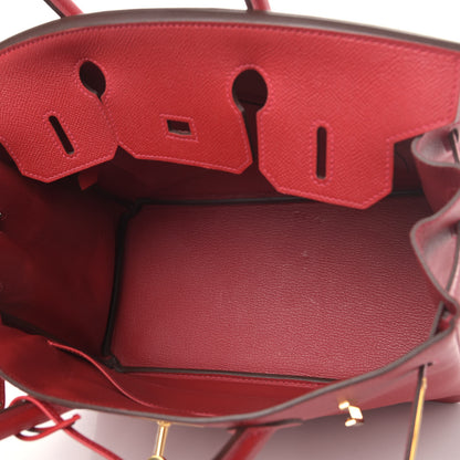Hermes Epsom Birkin 30 Rouge Casaque 4 of 13