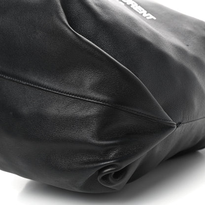 Saint Laurent Lambskin Teddy Drawstring Bag Black 8 of 8