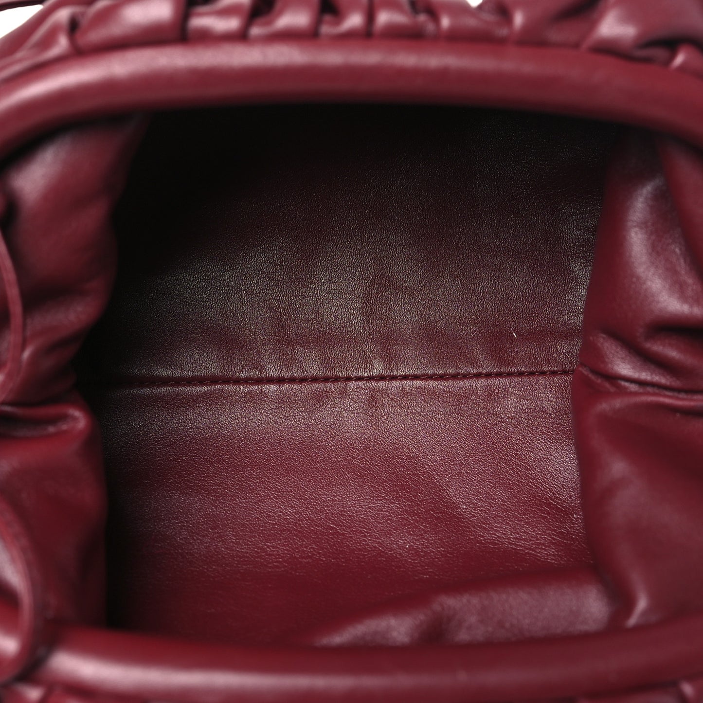 Butter Calfskin The Mini Pouch Bordeaux