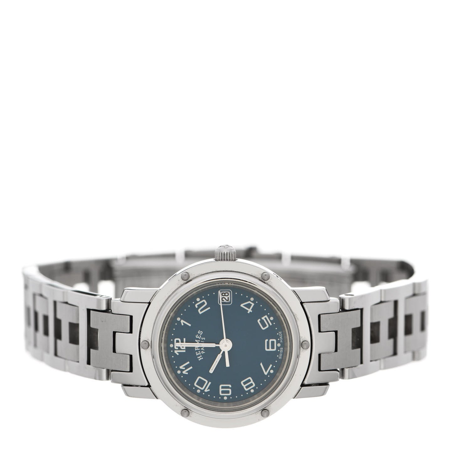 Stainless Steel 24mm Clipper Quartz Watch Blue