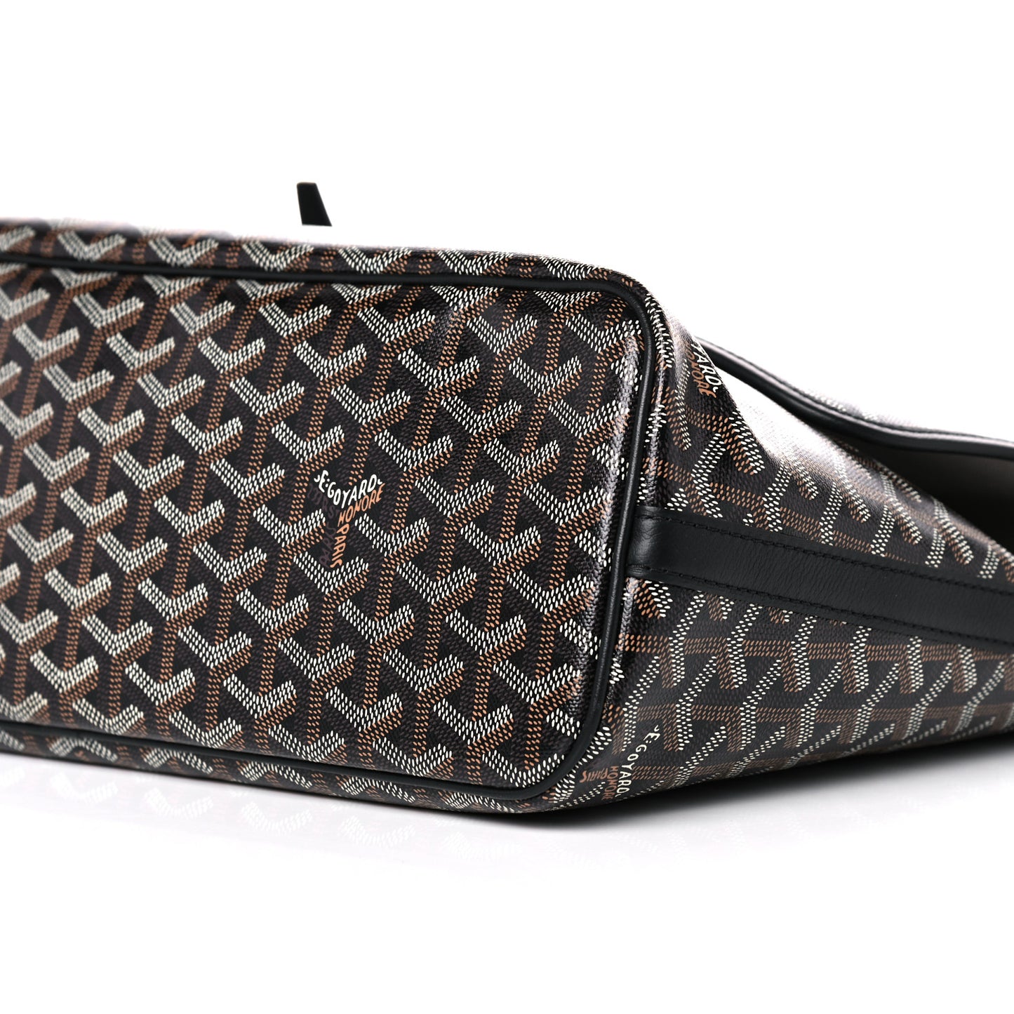 Goyardine Capetien Messenger Bag Black