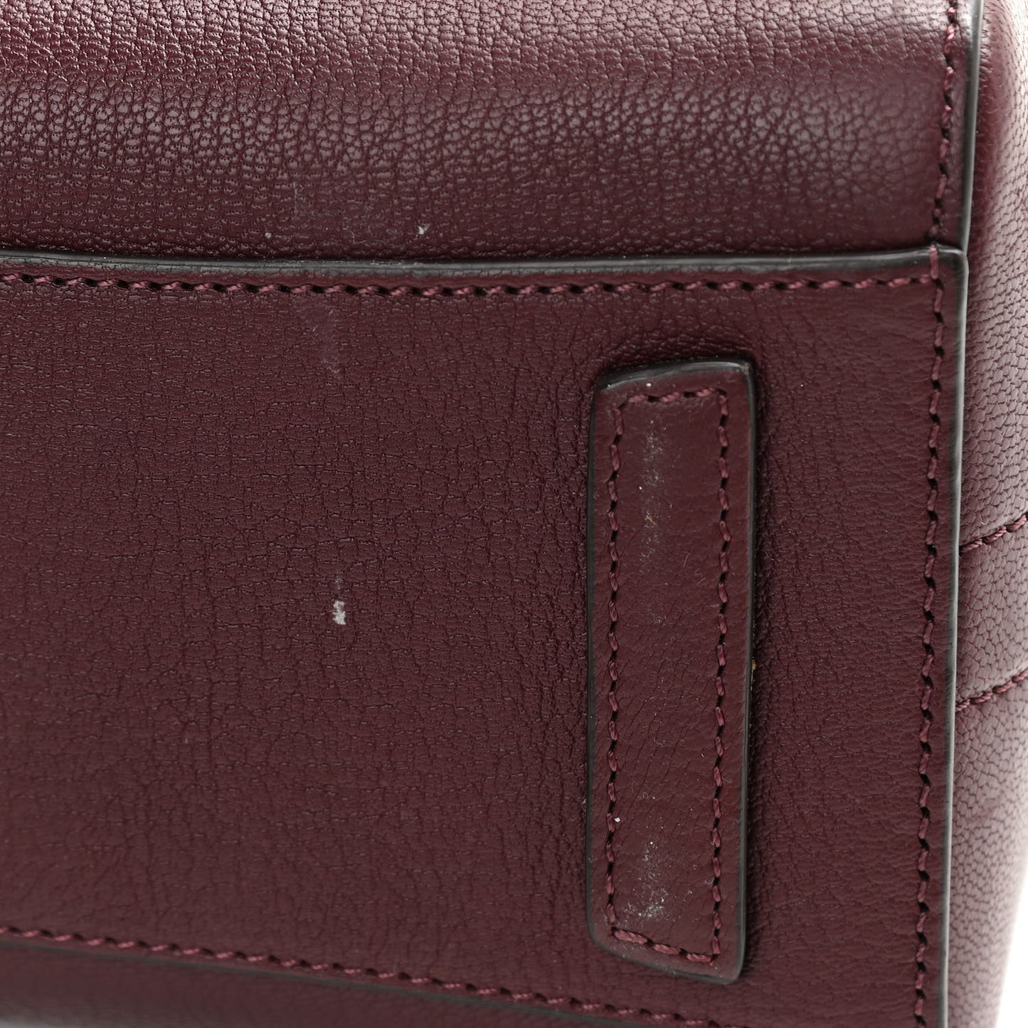 Sugar Goatskin Mini Antigona Aubergine