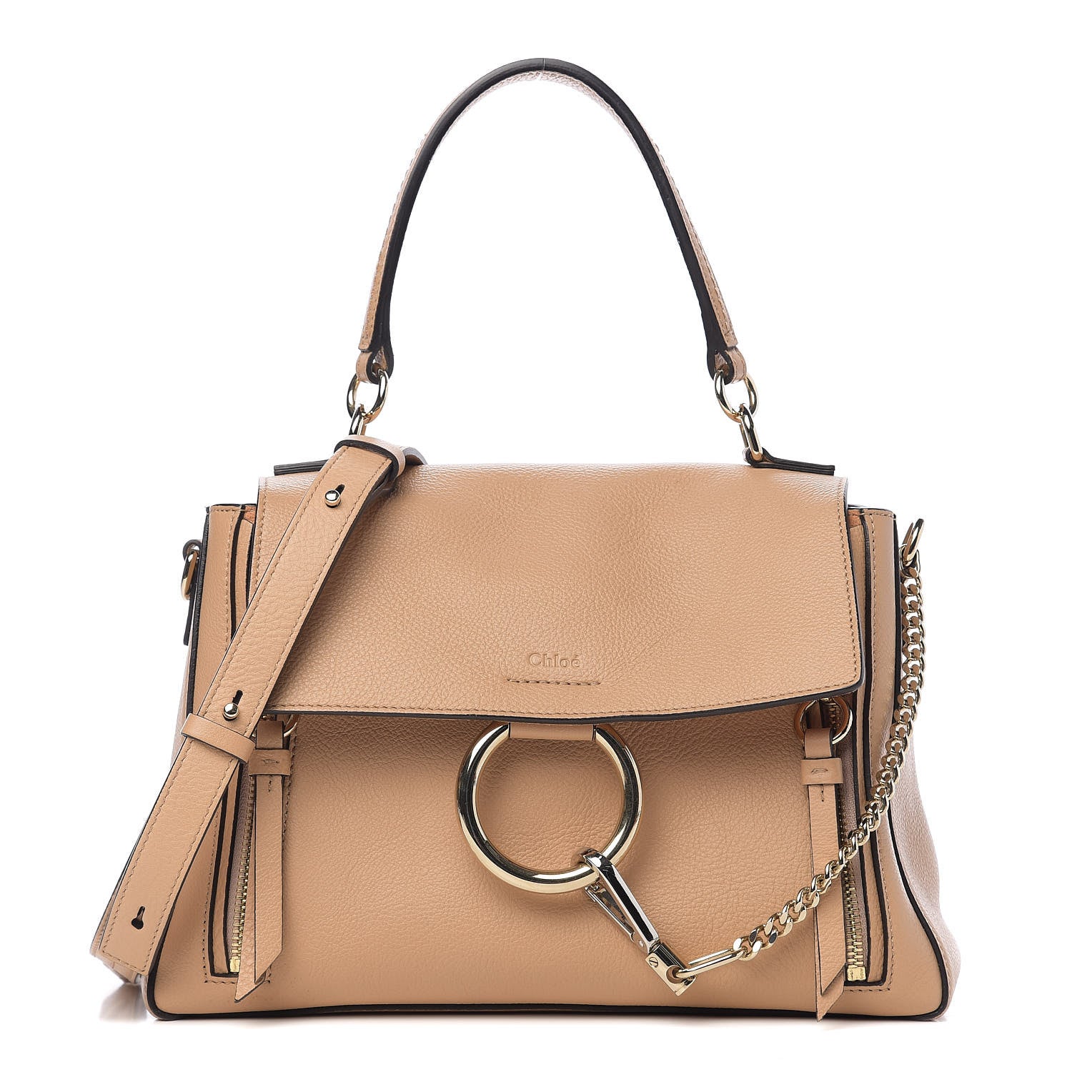 Chloe Calfskin Small Faye Day Shoulder Bag Blush Nude 1 of 8