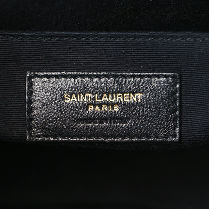 Saint Laurent Calfskin Matelasse Monogram Lou Camera Bag Dark Latte 6 of 10