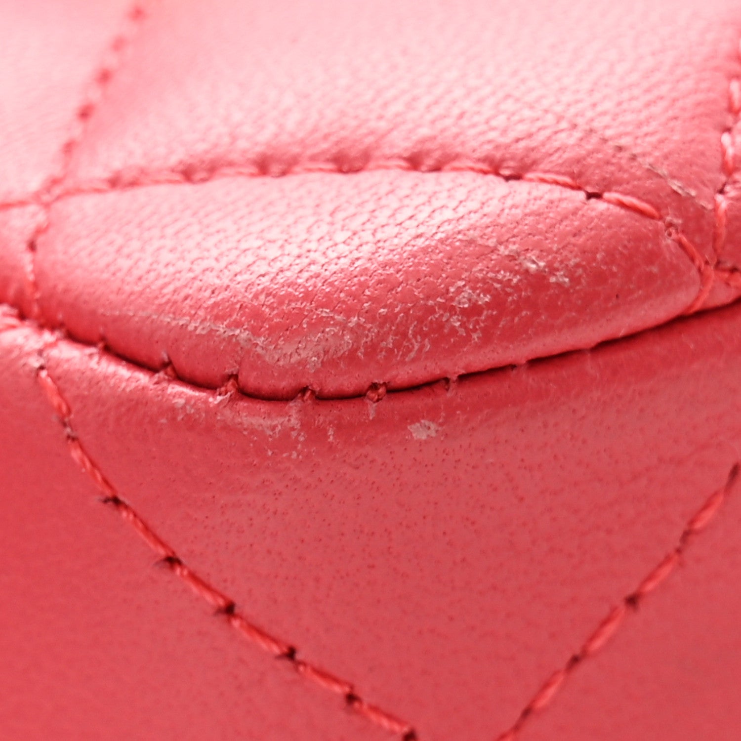 Chanel Lambskin Quilted Studded Mini Rectangular Flap Pink 11 of 12