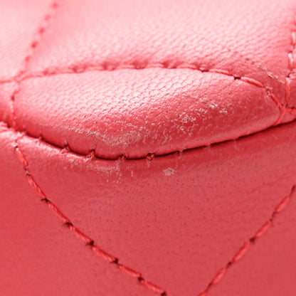 Chanel Lambskin Quilted Studded Mini Rectangular Flap Pink 11 of 12