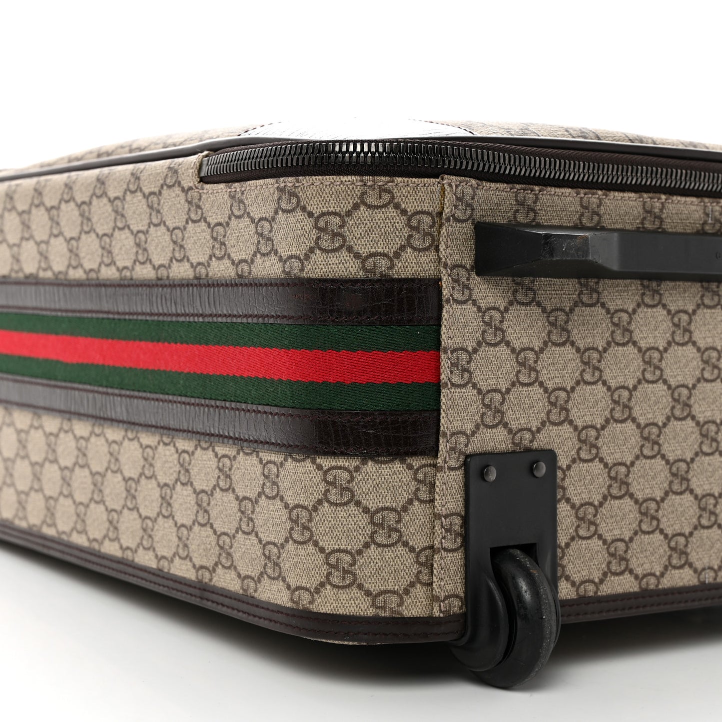 GG Plus Monogram Small Web Trolley Brown