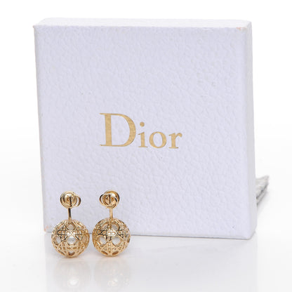 Christian Dior Pearl Secret Cannage Mise En Dior Tribales Earrings Gold 5 of 5